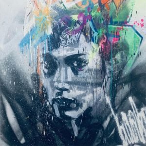 Graffiti portrait N01 <br><span class="dimension">Dimensions 83X83cm</br> <a href="https://bloc9art.com/product-category/artists/cheaib-barki/"><u>BARKI Cheaib</u></a></span></u></a></span>