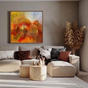 HRO Composition N 01 <br><span class="dimension">Dimensions 157 x 157 cm</br> <a href="https://bloc9art.com/product-category/artists/hraoui-abdelfattah/"><u>HRAOUI Abdelfattah</u></a></span></u></a></span>