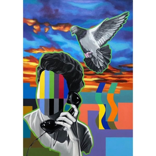 Connexion </br><span class="dimension">Dimensions 106 X 76cm <br> <a href="https://bloc9art.com/product-category/artistes/matini-hicham/"><u>MATINI Hicham</u></a></span>
