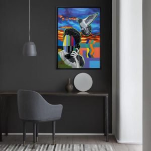 Connexion </br><span class="dimension">Dimensions 106 X 76cm <br> <a href="https://bloc9art.com/product-category/artistes/matini-hicham/"><u>MATINI Hicham</u></a></span>