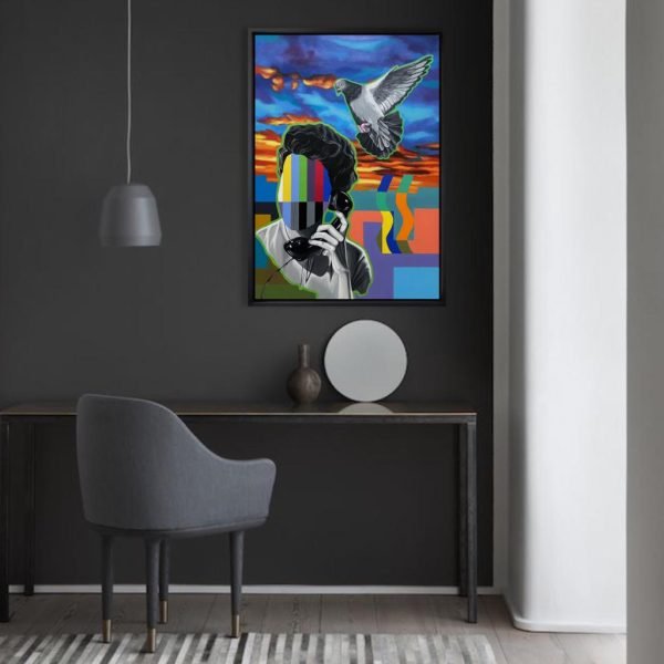 Connexion </br><span class="dimension">Dimensions 106 X 76cm <br> <a href="https://bloc9art.com/product-category/artistes/matini-hicham/"><u>MATINI Hicham</u></a></span> - Image 2