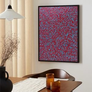 EFK Composition N19 <br><span class="dimension">Dimensions 100 x 70 cm</br> <a href="https://bloc9art.com/product-category/artists/el-fahli-khadija/"><u>EL FAHLI Khadija</u></a></span></u></a></span>