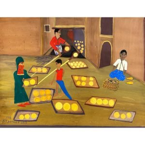 Scène N 01 Ait Youssef<br><span class="dimension">Dimensions 60X75 cm </br> <a href="https://bloc9art.com/product-category/artists/ait-youssef-said/"><u>AIT YOUSSEF Said</u></a></span>