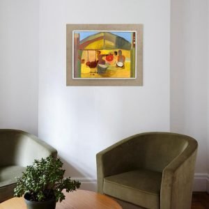 Scène N 02 Ait Youssef <br><span class="dimension">Dimensions 60X75 cm </br> <a href="https://bloc9art.com/product-category/artists/ait-youssef-said/"><u>AIT YOUSSEF Said</u></a></span>