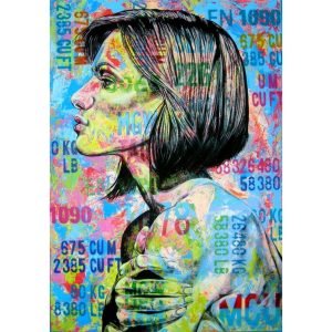 Femme libre N 07 </br><span class="dimension">Dimensions 125 x 85 cm <br> <a href="https://bloc9art.com/product-category/artists/tarik-fayed/"><u>FAYED Tarik</u></a></span>