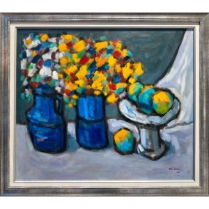Khiari composition N 09<br><span class="dimension">Dimensions 94 x 84 cm</br> <a href="https://bloc9art.com/product-category/artists/khiari-mohamed/"><u>KHIARI Mohamed</u></a></span></u></a></span>