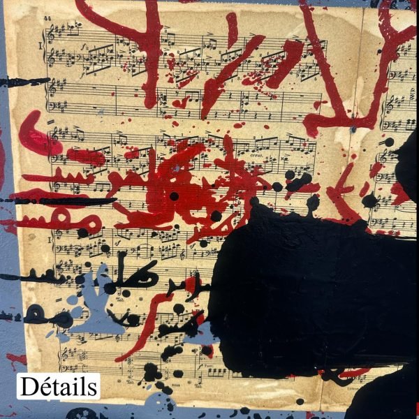 DFH Composition N 09<br><span class="dimension">Dimensions 108 x 160 cm</br> <a href="https://bloc9art.com/product-category/artists/daifallah-noureddine/"><u>DAIFALLAH Noureddine</u></a></span></u></a></span> - Image 5