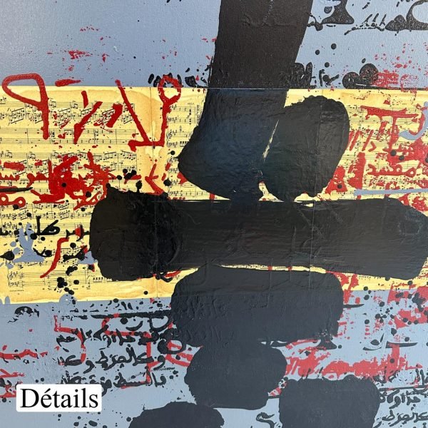 DFH Composition N 09<br><span class="dimension">Dimensions 108 x 160 cm</br> <a href="https://bloc9art.com/product-category/artists/daifallah-noureddine/"><u>DAIFALLAH Noureddine</u></a></span></u></a></span> - Image 4