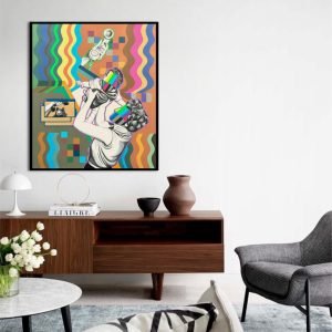 Matini Composition N 6</br><span class="dimension">Dimensions 122 X 102 cm <br> <a href="https://bloc9art.com/product-category/artistes/matini-hicham/"><u>MATINI Hicham</u></a></span>