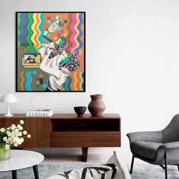 Matini Composition N 6</br><span class="dimension">Dimensions 122 X 102 cm <br> <a href="https://bloc9art.com/product-category/artistes/matini-hicham/"><u>MATINI Hicham</u></a></span> - Image 2