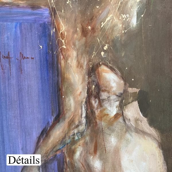 IQBI Composition N 06 <br><span class="dimension">Dimensions 107 X 107 cm</br> <a href="https://bloc9art.com/product-category/artists/iqbi-abderrahim/"><u>IQBI Abderrahim</u></a></span></u></a></span> - Image 6