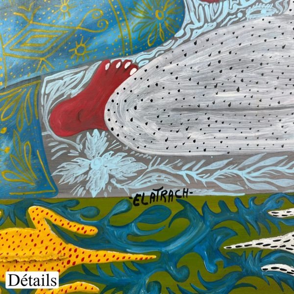 Les musiciens<br><span class="dimension">Dimensions 97 X 128 cm</br> <a href="https://bloc9art.com/product-category/artistes/el-atrach-abdellah/"><u>EL ATRACH Abdellah</u></a></span></u></a></span> - Image 7