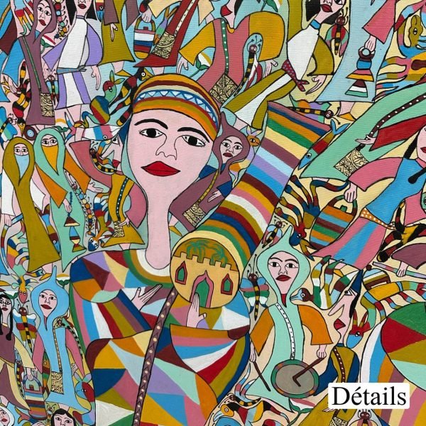 Fête des couleurs</br><span class="dimension">Dimensions 100 X 160 cm <br> <a href="https://bloc9art.com/product-category/artists/el-gaouzi-abid/"><u>EL GAOUZI Abid</u></a></span> – Image 3