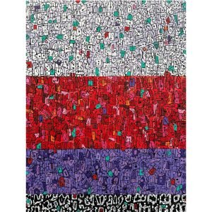EFK Composition N 25<br><span class="dimension">Dimensions 120 x 90 cm</br> <a href="https://bloc9art.com/product-category/artists/el-fahli-khadija/"><u>EL FAHLI Khadija</u></a></span></u></a></span>
