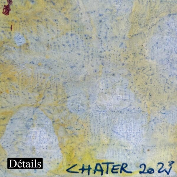 Etoile et toile N05</br><span class="dimension">Dimensions 100 x 100 cm <br> <a href="https://bloc9art.com/product-category/artistes/noureddine-chater/"><u>Noureddine Chater</u></a></span> - Image 4
