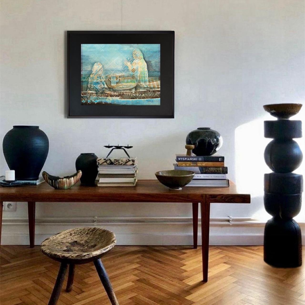 Sadouk ST N 01<br><span class="dimension">Dimensions 55 X 68 cm</br> <a href="https://bloc9art.com/product-category/artistes/brahim-sadouk/"><u>Brahim SADOUK</u></a></span></u></a></span> – Image 2