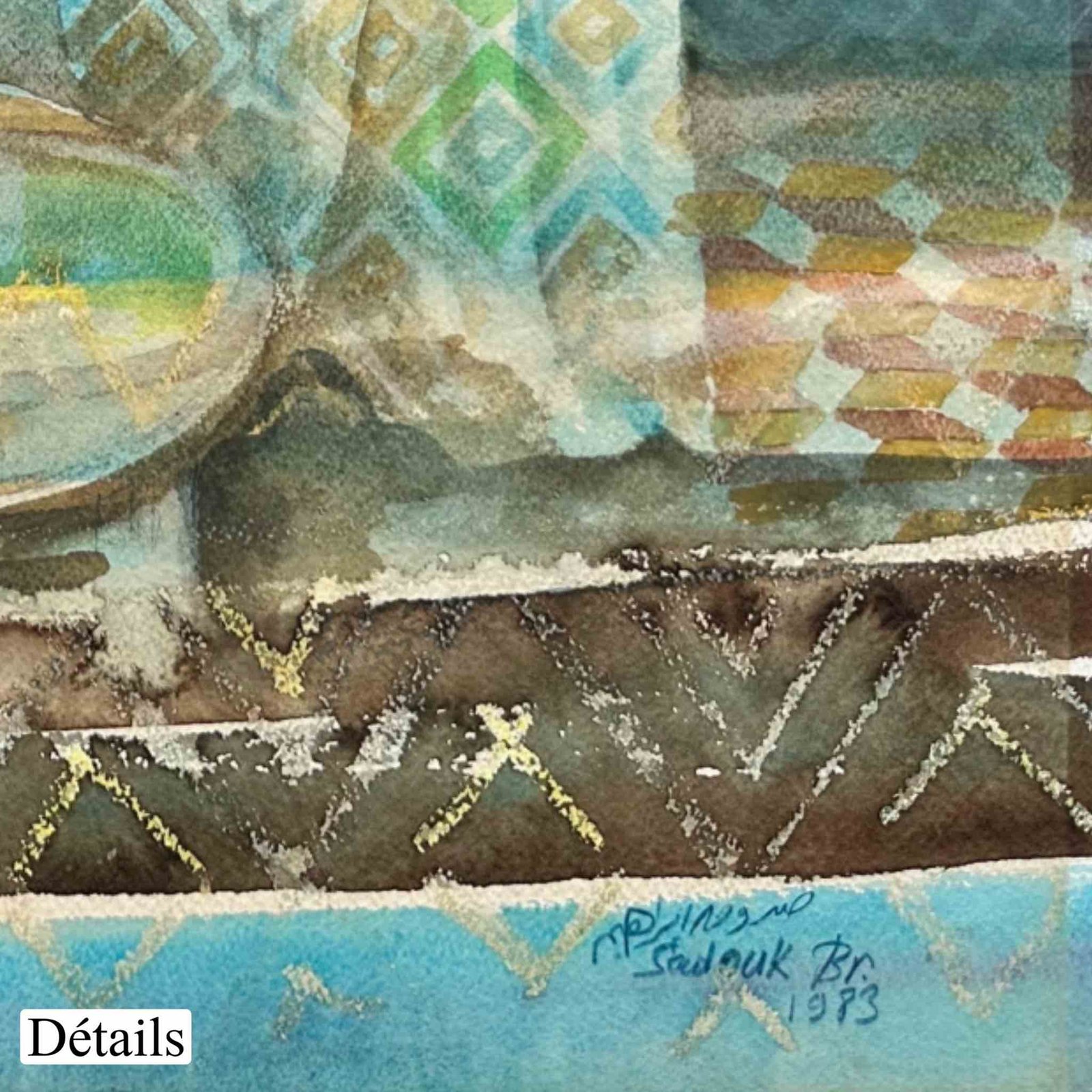 Sadouk ST N 01<br><span class="dimension">Dimensions 55 X 68 cm</br> <a href="https://bloc9art.com/product-category/artistes/brahim-sadouk/"><u>Brahim SADOUK</u></a></span></u></a></span> – Image 6