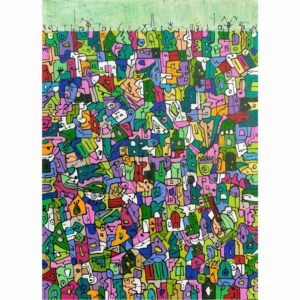 EFK Composition N30<br><span class="dimension">Dimensions 70 x 50 cm</br> <a href="https://bloc9art.com/product-category/artists/el-fahli-khadija/"><u>EL FAHLI Khadija</u></a></span></u></a></span>