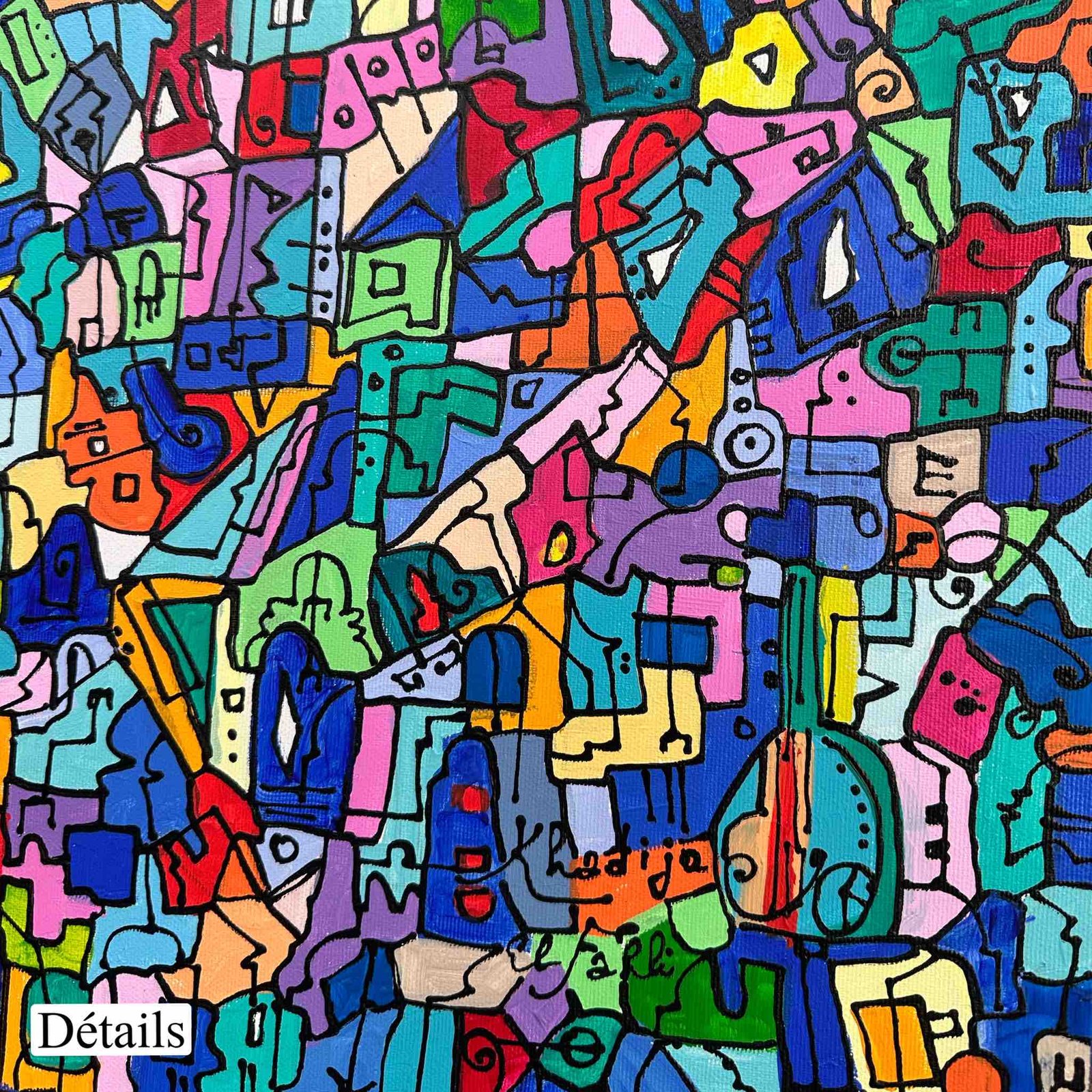 EFK Composition N29<br><span class="dimension">Dimensions 105 x 85 cm</br> <a href="https://bloc9art.com/product-category/artists/el-fahli-khadija/"><u>EL FAHLI Khadija</u></a></span></u></a></span> – Image 4