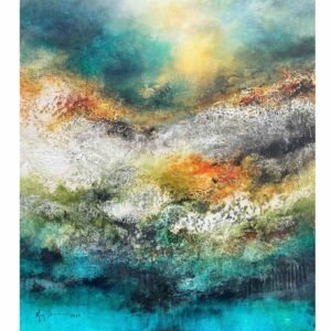 KIM Composition N 08</br><span class="dimension">Dimensions 104 X 94 cm <br> <a href="https://bloc9art.com/product-category/artistes/bennani-kim/"><u>BENNANI Kim</u></a></span>