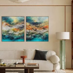 KIM Composition N 08</br><span class="dimension">Dimensions 104 X 94 cm <br> <a href="https://bloc9art.com/product-category/artistes/bennani-kim/"><u>BENNANI Kim</u></a></span>