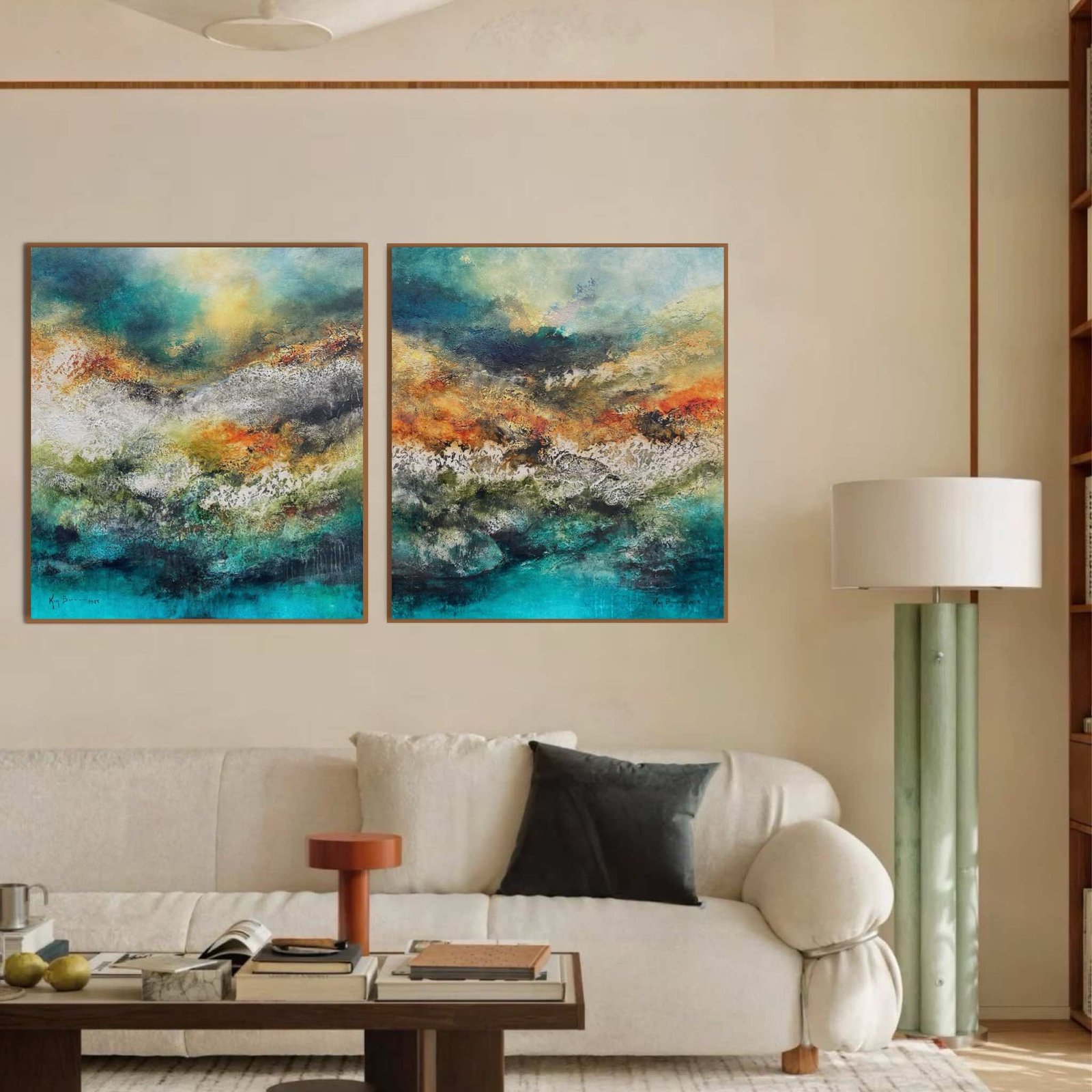 KIM Composition N 08</br><span class="dimension">Dimensions 104 X 94 cm <br> <a href="https://bloc9art.com/product-category/artistes/bennani-kim/"><u>BENNANI Kim</u></a></span> – Image 2