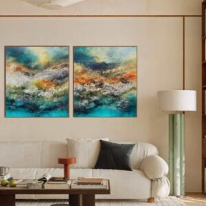 KIM Composition N 07</br><span class="dimension">Dimensions 104 X 94 cm <br> <a href="https://bloc9art.com/product-category/artistes/bennani-kim/"><u>BENNANI Kim</u></a></span>