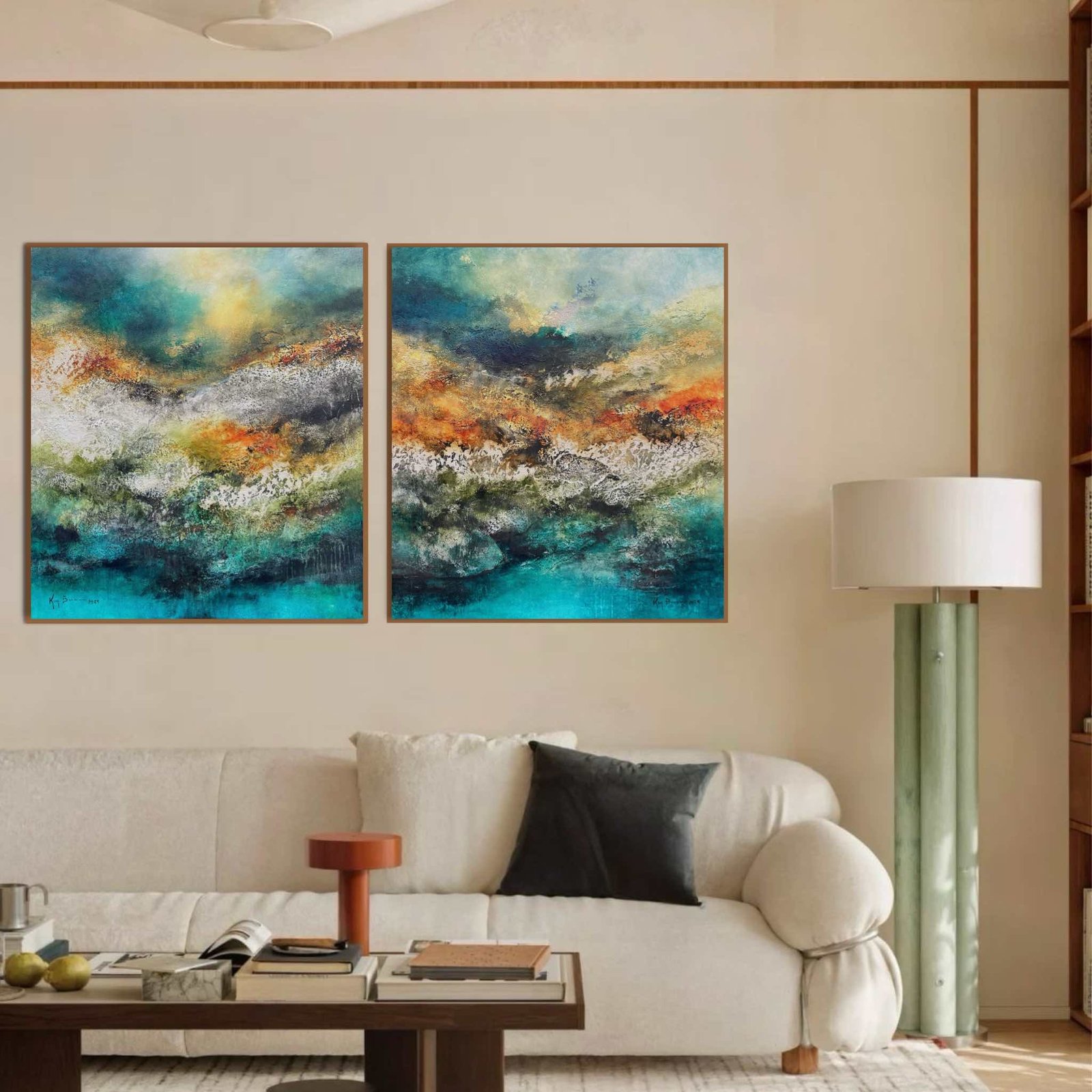 KIM Composition N 07</br><span class="dimension">Dimensions 104 X 94 cm <br> <a href="https://bloc9art.com/product-category/artistes/bennani-kim/"><u>BENNANI Kim</u></a></span> – Image 2