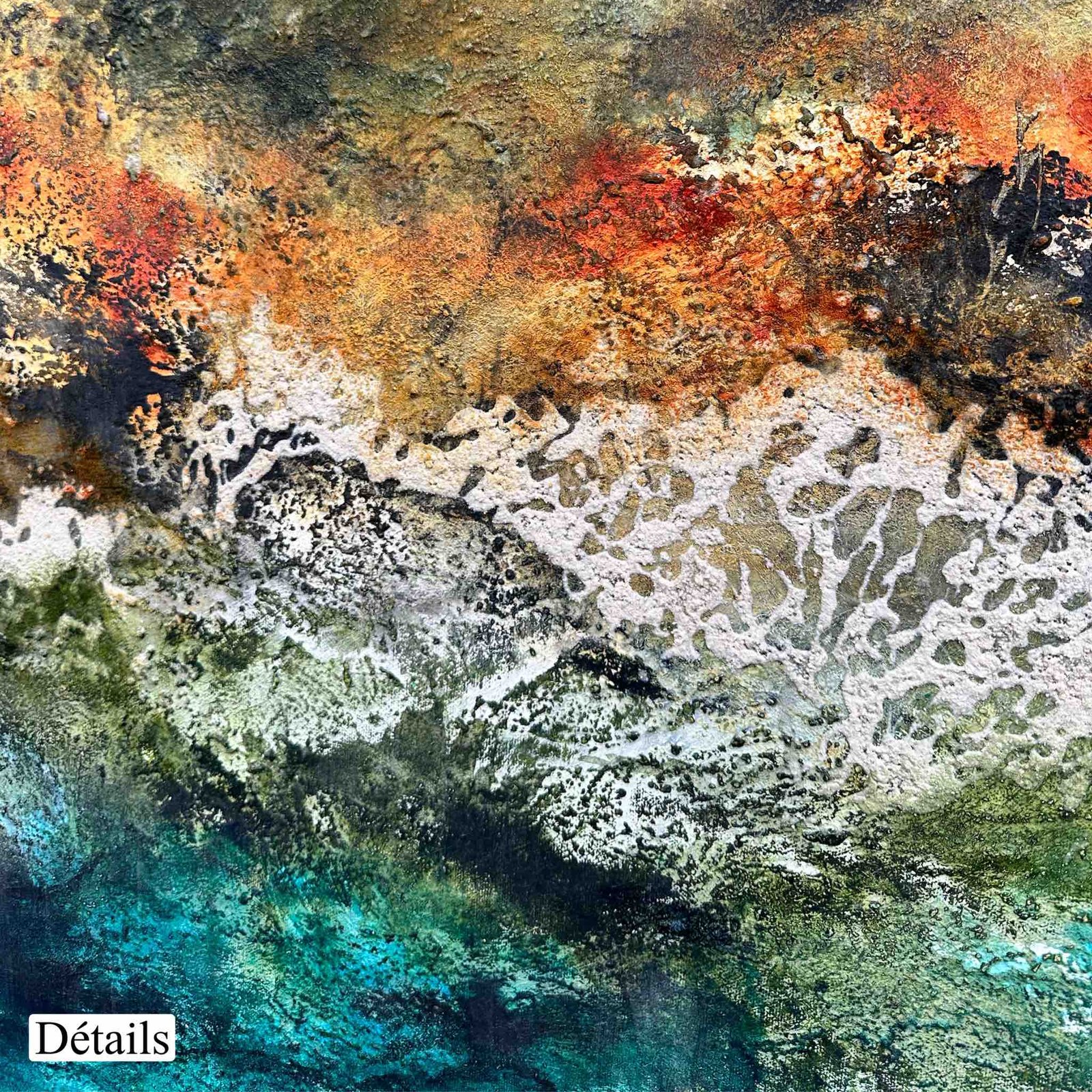 KIM Composition N 07</br><span class="dimension">Dimensions 104 X 94 cm <br> <a href="https://bloc9art.com/product-category/artistes/bennani-kim/"><u>BENNANI Kim</u></a></span> – Image 3