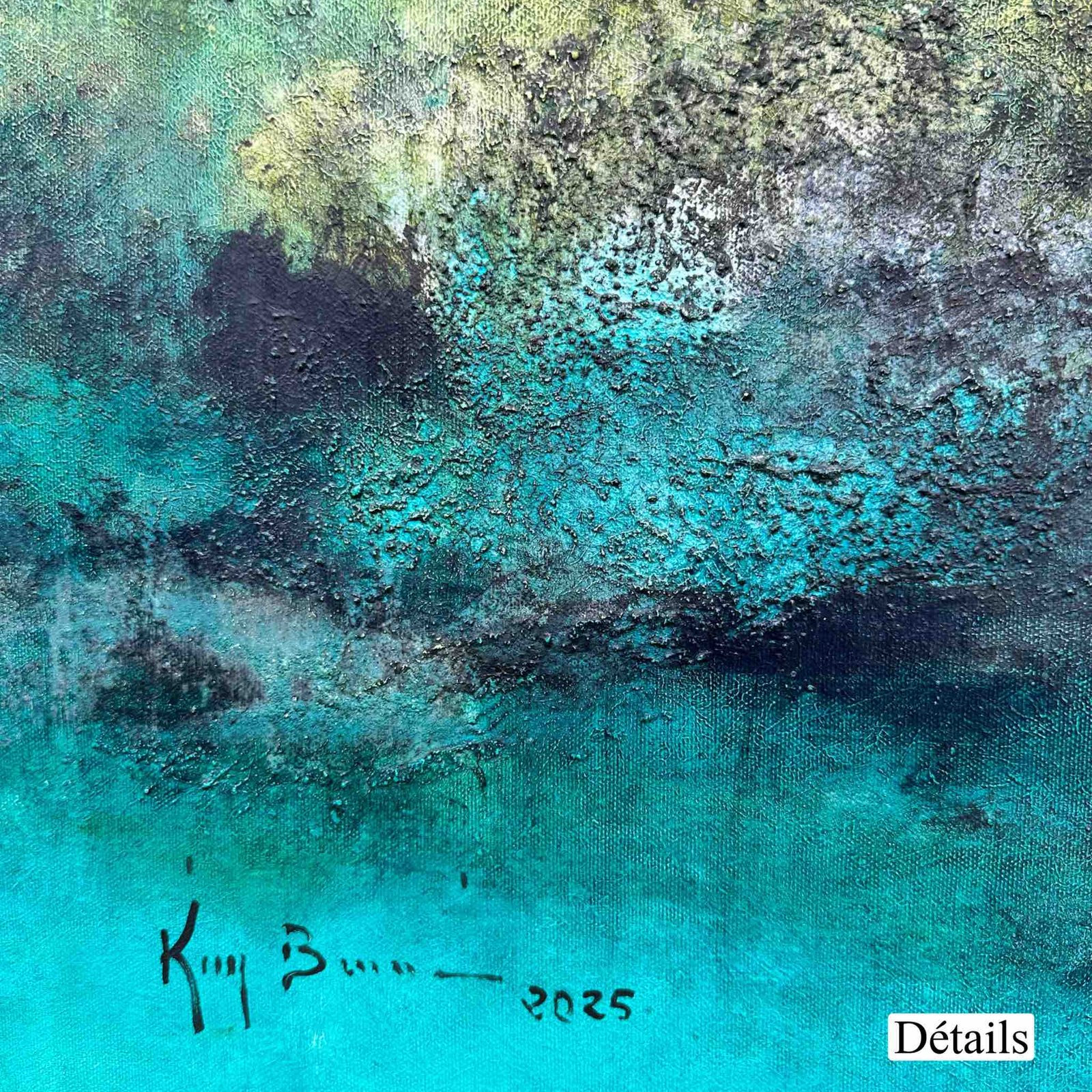 KIM Composition N 08</br><span class="dimension">Dimensions 104 X 94 cm <br> <a href="https://bloc9art.com/product-category/artistes/bennani-kim/"><u>BENNANI Kim</u></a></span> – Image 4