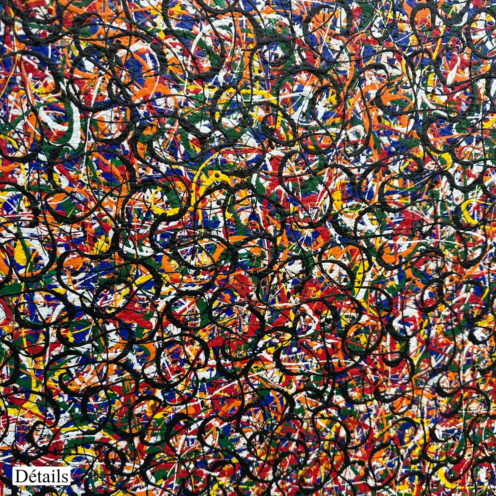 ABT Composition N17</br><span class="dimension">Dimensions H 104 x 84 cm <br> <a href="https://bloc9art.com/product-category/artists/aboutaleb-aicha/"><u>ABOUTALEB Aicha</u></a></span> - Image 3