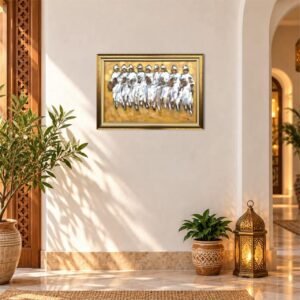 Khiari composition N 10<br><span class="dimension">Dimensions 74 x 104 cm</br> <a href="https://bloc9art.com/product-category/artists/khiari-mohamed/"><u>KHIARI Mohamed</u></a></span></u></a></span>