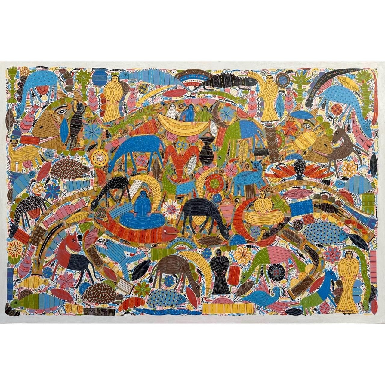Regragui ST N 02<br><span class="dimension">Dimensions 132 X 192 cm</br> <a href="https://bloc9art.com/product-category/artistes/regragui-bouslai/"><u>Regragui Bouslai</u></a></span></u></a></span>