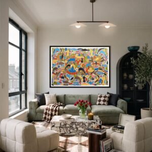 Regragui ST N 02<br><span class="dimension">Dimensions 132 X 192 cm</br> <a href="https://bloc9art.com/product-category/artistes/regragui-bouslai/"><u>Regragui Bouslai</u></a></span></u></a></span>
