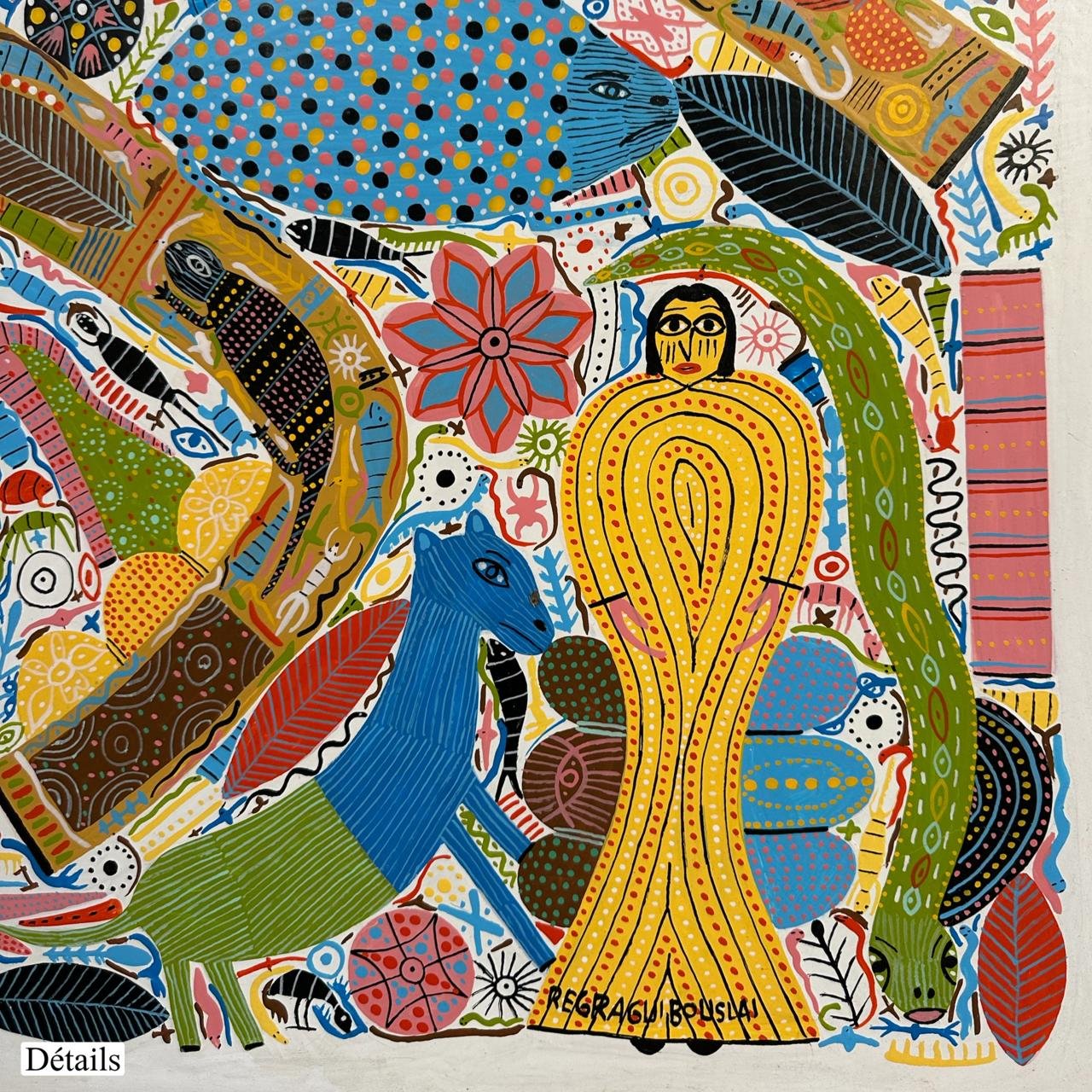 Regragui ST N 02<br><span class="dimension">Dimensions 132 X 192 cm</br> <a href="https://bloc9art.com/product-category/artistes/regragui-bouslai/"><u>Regragui Bouslai</u></a></span></u></a></span> – Image 3