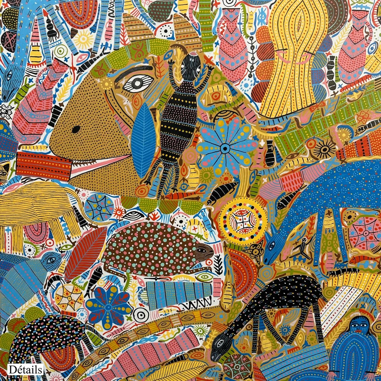 Regragui ST N 02<br><span class="dimension">Dimensions 132 X 192 cm</br> <a href="https://bloc9art.com/product-category/artistes/regragui-bouslai/"><u>Regragui Bouslai</u></a></span></u></a></span> – Image 5